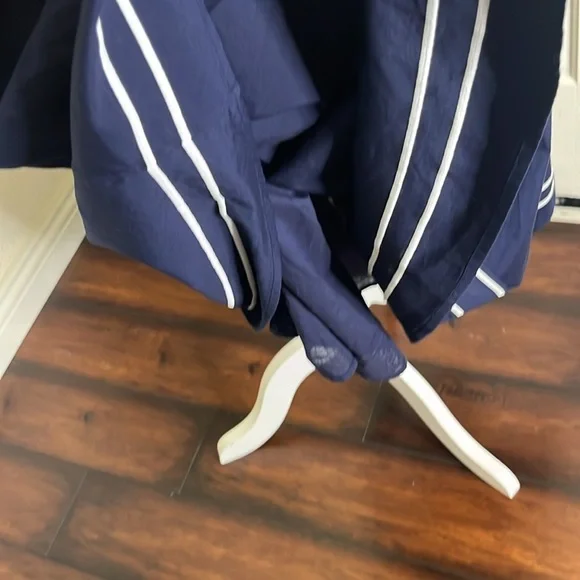 Vineyard Vines Women's Poplin Rib Mix Midi Dress size S Navy Preppy Country Club - Picture 10 of 15